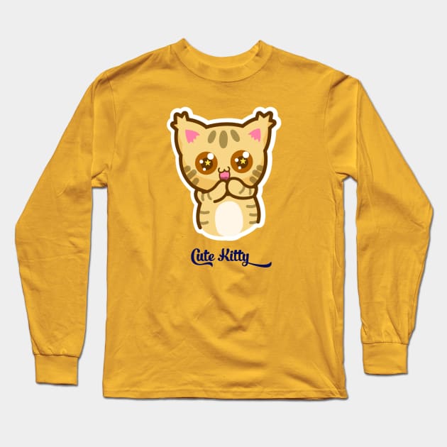 Cute kitty cat Long Sleeve T-Shirt by This is store